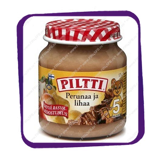 фото: Детское питание Piltti Perunaa ja lihaa 125g